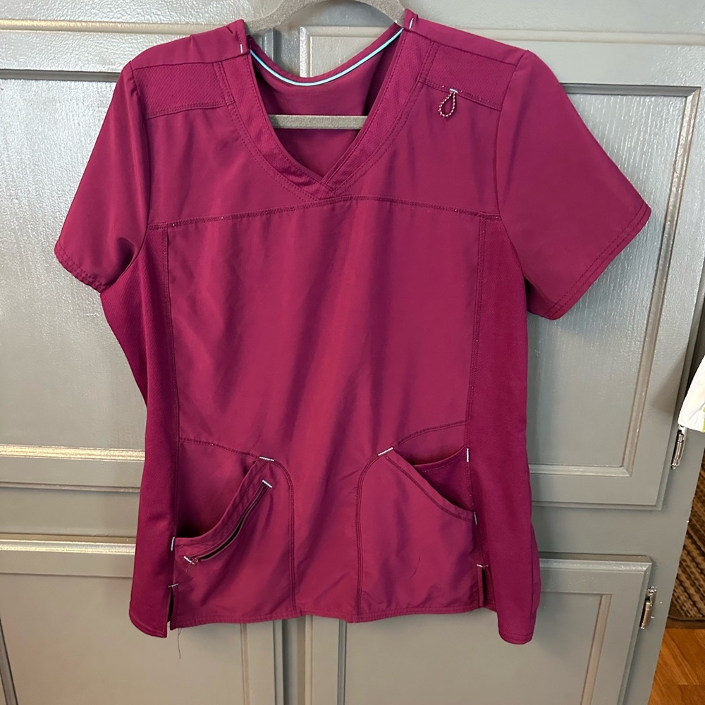 Scrubstar Maroon Scrub Top